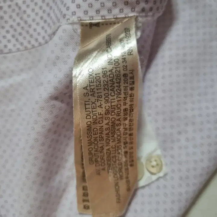 [BUNJANG] Massimo Dutti Dot Pattern Shirt / 마시모두띠 잔 도트 셔츠