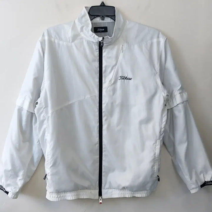 [BUNJANG] Titleist 3L/110~ 2-Way Windbreaker Jacket / 타이틀리스트 3L/110~ 2웨이 반팔겸용 바람막이 자켓. WH. -A