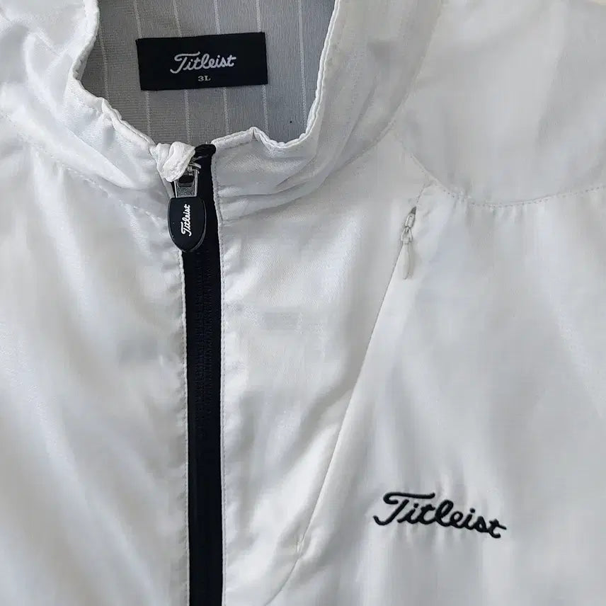 [BUNJANG] Titleist 3L/110~ 2-Way Windbreaker Jacket / 타이틀리스트 3L/110~ 2웨이 반팔겸용 바람막이 자켓. WH. -A