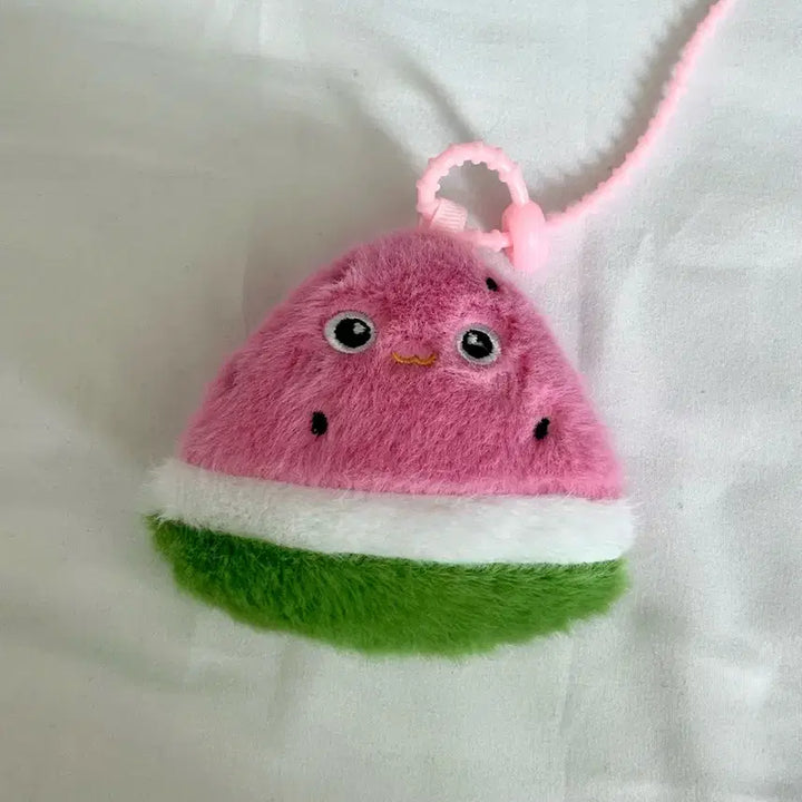 [BUNJANG] Watermelon Plush Keychain / 수박 털 인형 키링