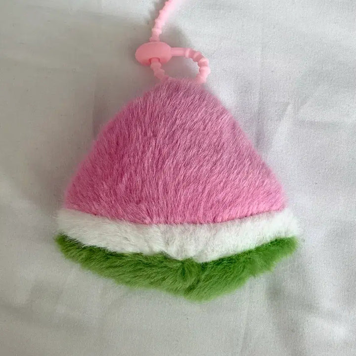 [BUNJANG] Watermelon Plush Keychain / 수박 털 인형 키링