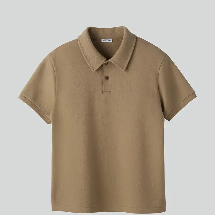 [BUNJANG] RECTO Slim Fit PK Polo Collar Top Khaki Beige / [새상품] 26SS 렉토 슬림 핏 피케 pk 폴로 카라 탑 카키 베이지