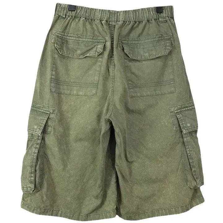 [BUNJANG] Buckaroo Vintage Cargo Bermuda Pants / 버커루 빈티지 가공 카고 버뮤다 팬츠 와이드 반바지 M20215