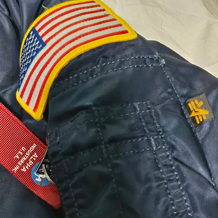 [BUNJANG] Alpha Industries NASA Navy Reversible MA-1 Bomber Jacket 3XL / 알파인더스트리 나사 네이비 리버시블 봄버 MA-1 자켓 3XL