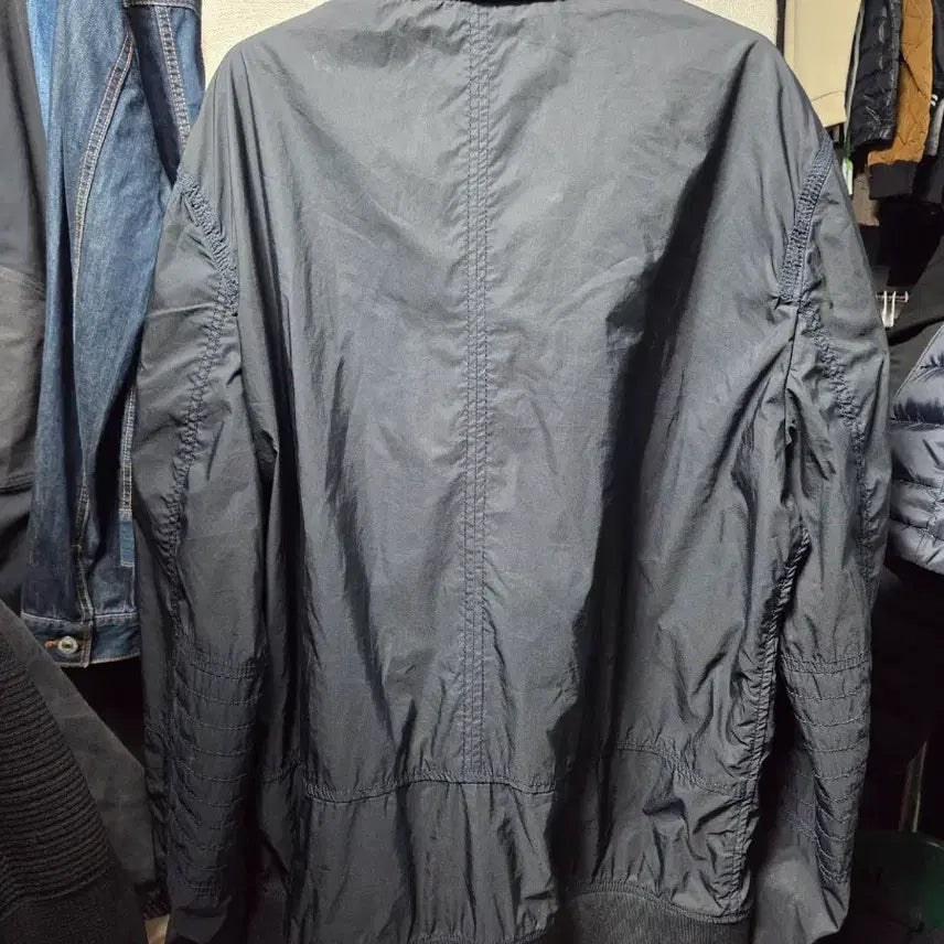 [BUNJANG] Tommy Hilfiger Navy Blouson Jacket / 타미힐피거 네이비 블루종 자켓