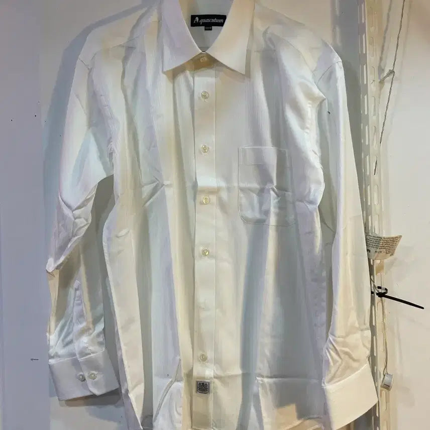 [BUNJANG] Aquascutum White Long Sleeve Shirt / 아쿠아스큐텀 화이트 긴팔 셔츠