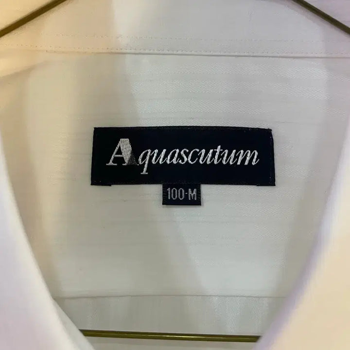 [BUNJANG] Aquascutum White Long Sleeve Shirt / 아쿠아스큐텀 화이트 긴팔 셔츠