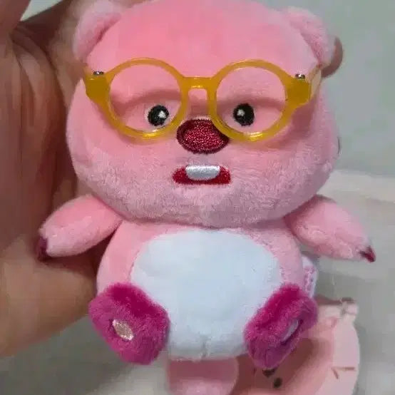 [BUNJANG] ZANMANG RUPPI Eyeglasses Keyring Doll / 잔망루피 안경 키링 인형 새상품
