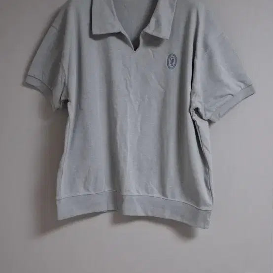 [BUNJANG] V-Neck Collar Short Sleeve T-Shirt / 브이넥 카라 반팔티셔츠