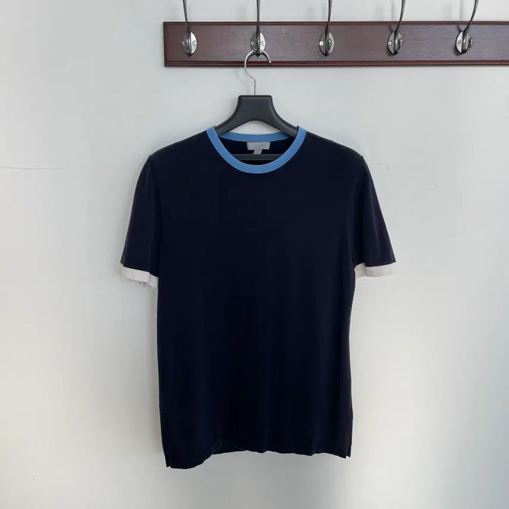 [BUNJANG] COS Navy Ringer Short Sleeve T-shirt / 코스 공용S-M 네이비 링거 반팔 티셔츠