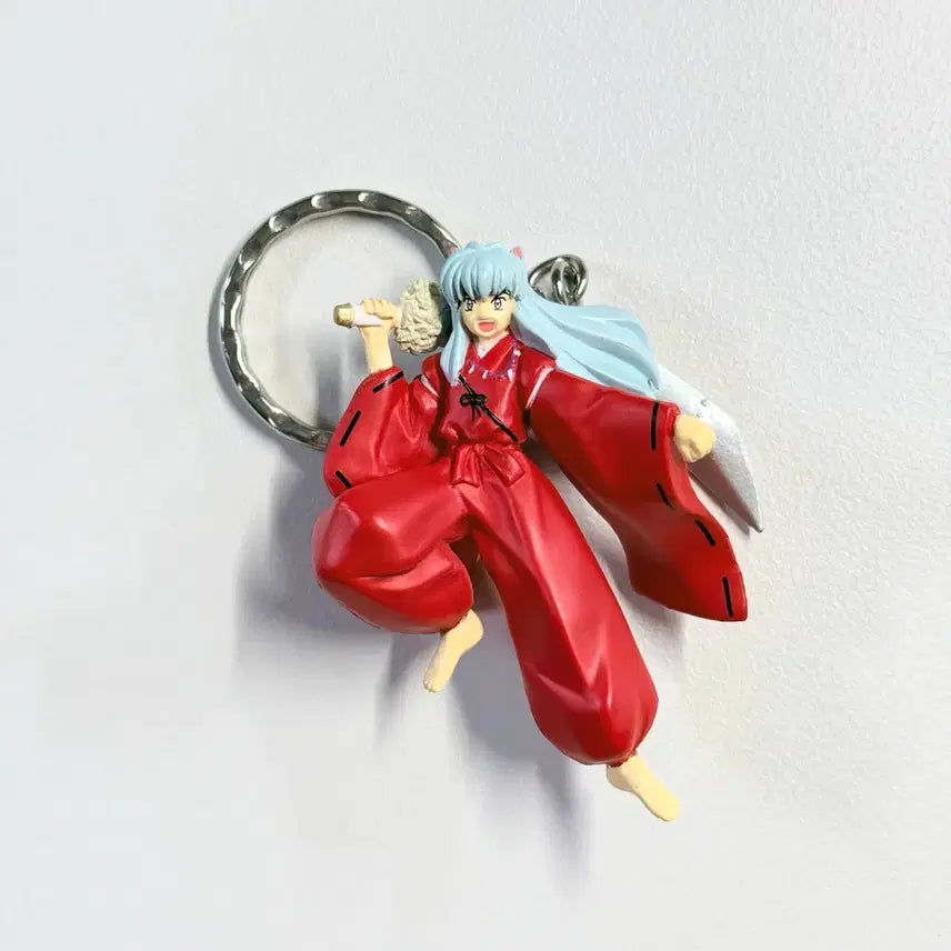 [BUNJANG] Inuyasha Figure Key Holder Set / [고전 굿즈] 이누야샤 피규어 키홀더 카고메 키쿄우 셋쇼마루 키링