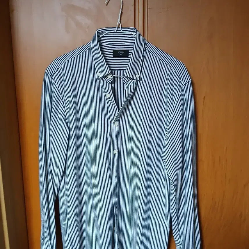 [BUNJANG] Topten Striped Long Sleeve Shirt / 탑텐 스트라이프 긴팔 셔츠