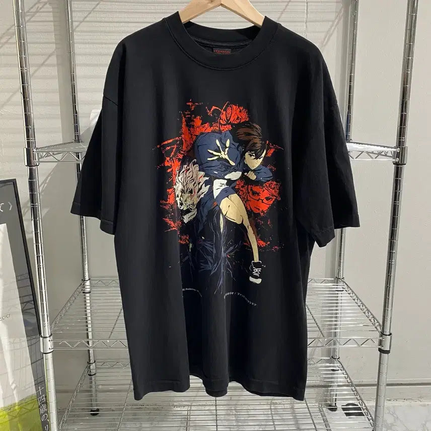 [BUNJANG] Ethereal Studio Bootleg Animation T-Shirt / 단다단 이더리얼 스튜디오 부틀렉 애니메이션 티셔츠 애니티