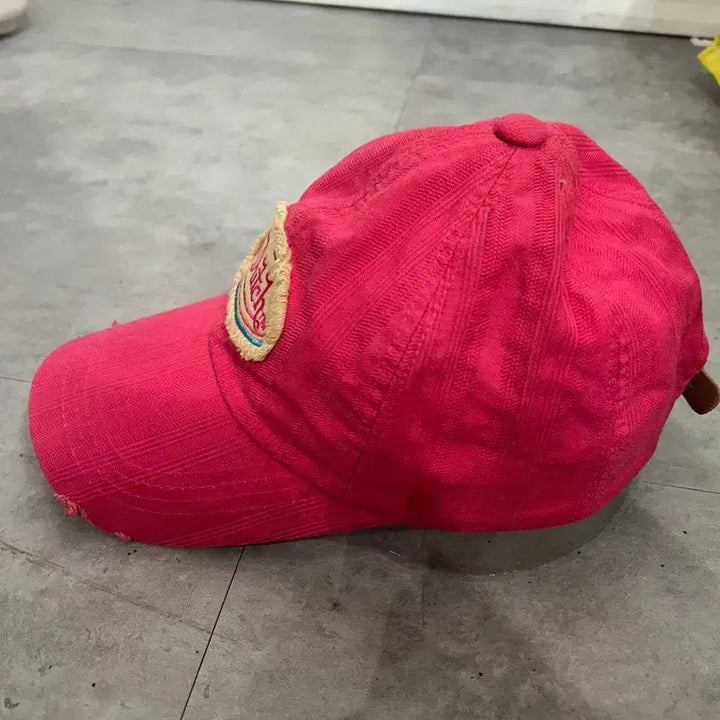 [BUNJANG] Von Dutch Y2K Ribbed Patch Ball Cap / 프리 빈티지 Y2K 본더치 골지 패치 볼캡 모자 핑크