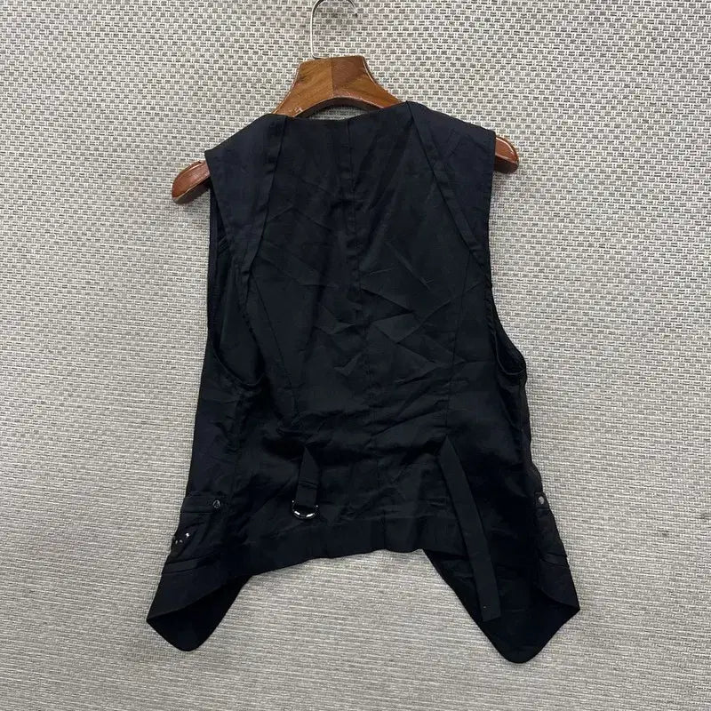 [BUNJANG] Elle Vintage Cubic Vest / 엘르 빈티지 큐빅 조끼 베스트 S M13509