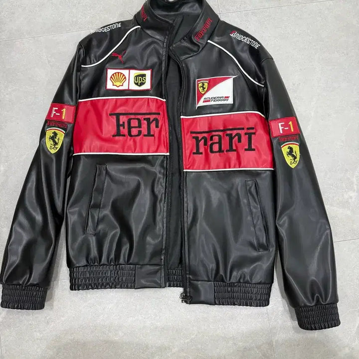 [BUNJANG] Ferrari F1 Racing Black Jacket / 페라리 F1 레이싱 블랙 자켓