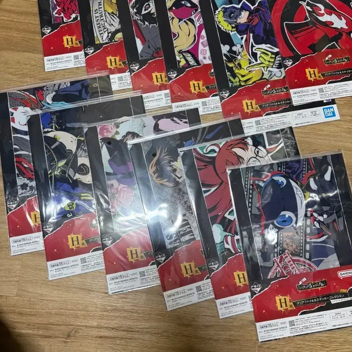 [BUNJANG] Persona Clear File &amp; Sticker Set / 페르소나 제일복권 H상 클리어파일&amp;스티커 12종 풀셋