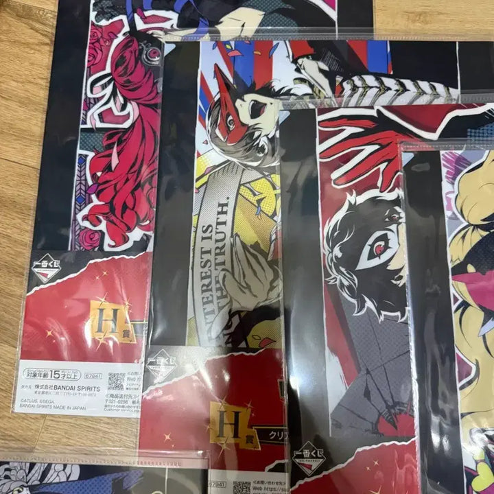 [BUNJANG] Persona Clear File &amp; Sticker Set / 페르소나 제일복권 H상 클리어파일&amp;스티커 12종 풀셋