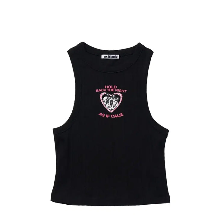 [BUNJANG] As If Cali Printed Crop Tank Top / 에즈이프캘리) 프린팅 크롭 나시