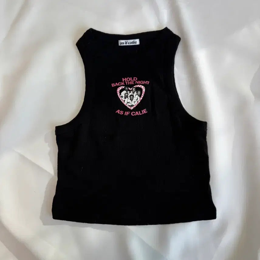 [BUNJANG] As If Cali Printed Crop Tank Top / 에즈이프캘리) 프린팅 크롭 나시
