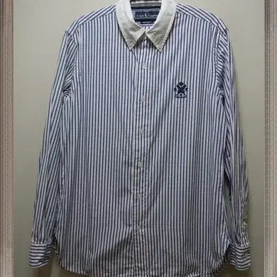 [SOLD OUT] 폴로 정품 POLO 스트라이프 면셔츠남방 택M 커스텀핏