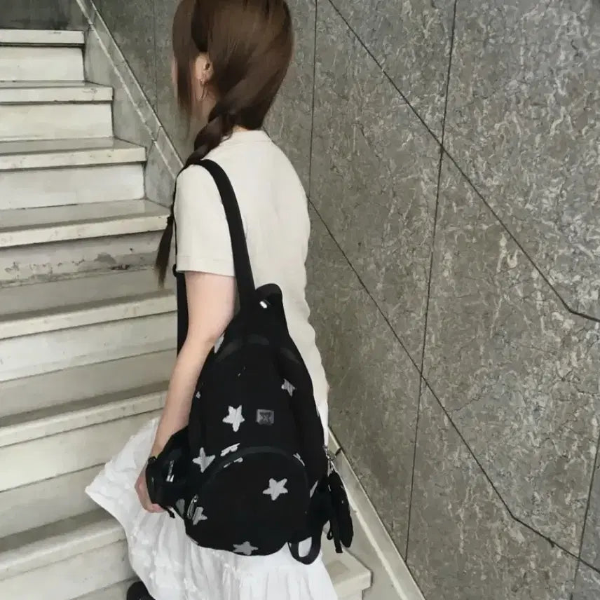 [SOLD OUT] 무음 가방 네스트 백팩 Nest Backpack (Black Star)