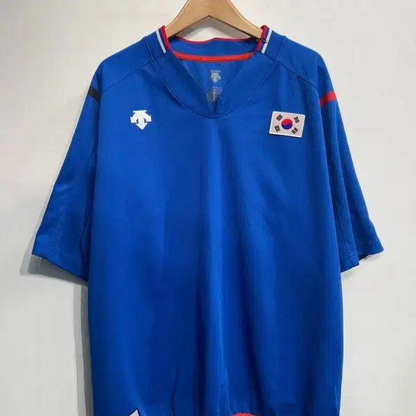 [BUNJANG] Descente Korea Baseball National Team Player Issue Warm-up Short Sleeve T-shirt / 105 데상트 대한민국 야구 국가대표팀 선수 지급용 웝업 반팔 티셔츠