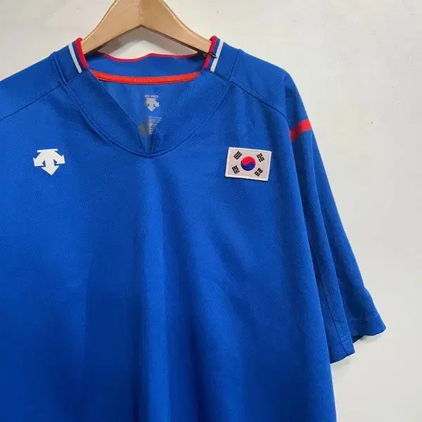 [BUNJANG] Descente Korea Baseball National Team Player Issue Warm-up Short Sleeve T-shirt / 105 데상트 대한민국 야구 국가대표팀 선수 지급용 웝업 반팔 티셔츠