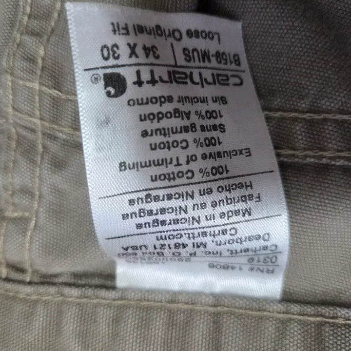 [BUNJANG] Carhartt Double Knee Work Pants (Damaged) / 칼하트 더블니 워크 팬츠 (데미지)