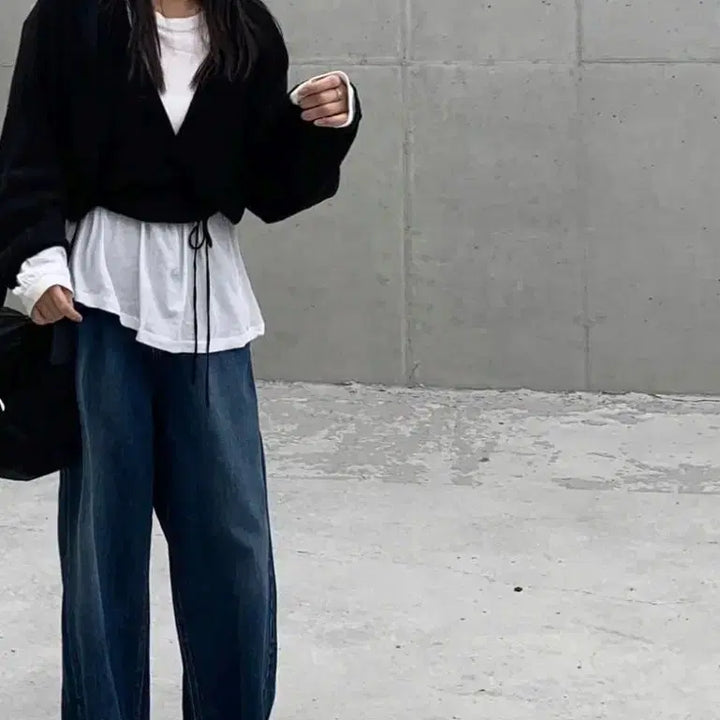 [BUNJANG] A.K.R.I.S. Wrap Cardigan / 에크리스 랩 가디건