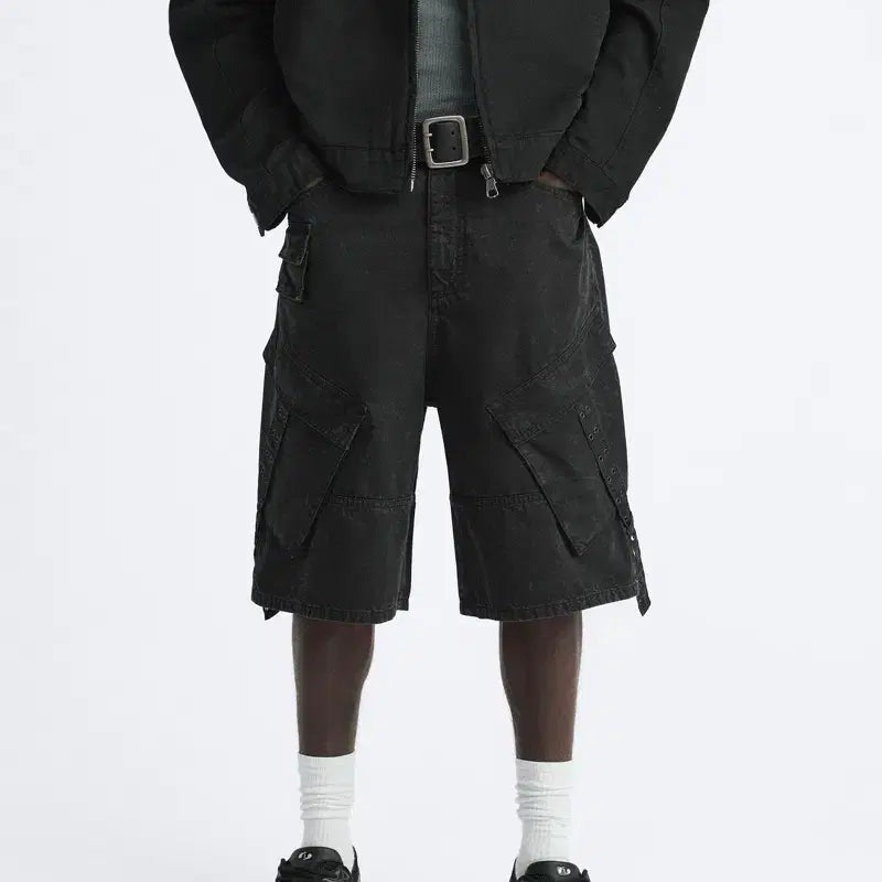 [BUNJANG] Zara Belted Cargo Bermuda Shorts / [38] 자라 벨트 카고 버뮤다 팬츠 새상품