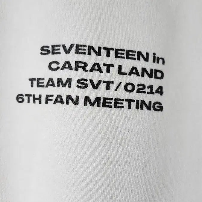 [BUNJANG] SEVENTEEN Carat Land Fanmeeting Sweatshirt / 세븐틴 캐럿랜드 팬미팅 약기모 맨투맨 티셔츠