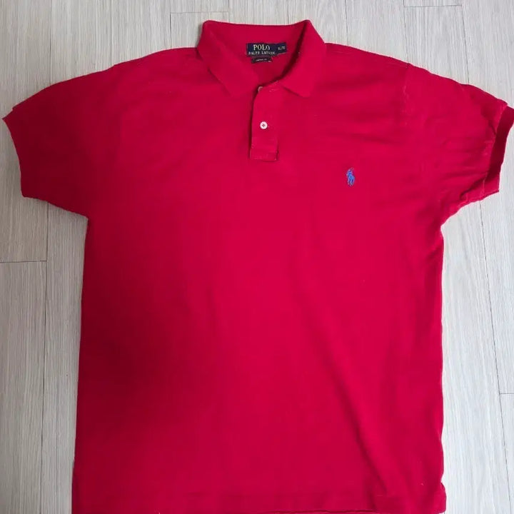 [BUNJANG] Polo Ralph Lauren Red Short Sleeve Polo Shirt / 폴로 랄프로렌 레드 반팔 카라티