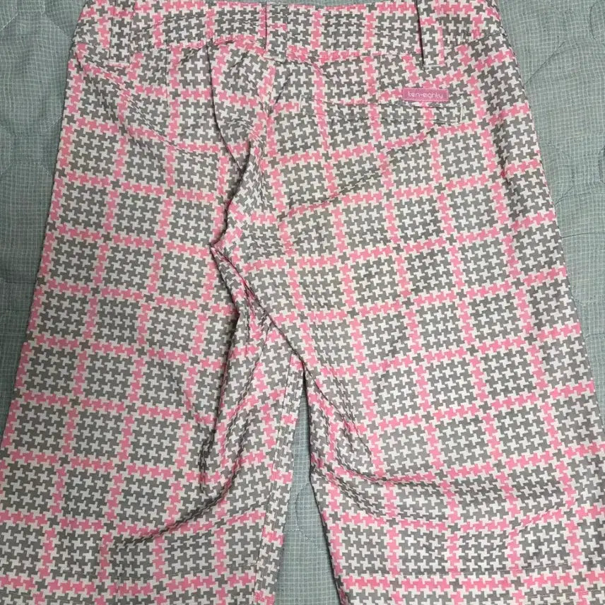 [BUNJANG] TEN-80 Pink Check Houndstooth Shorts Size 5 (31") / TEN-80 핑크 체크 반바지 5사이즈