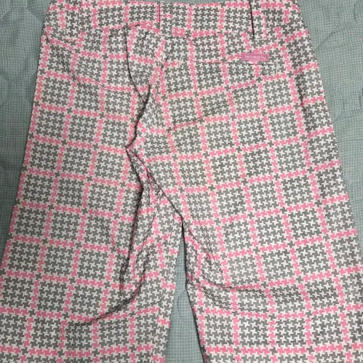 [BUNJANG] TEN-80 Pink Check Houndstooth Shorts Size 5 (31") / TEN-80 핑크 체크 반바지 5사이즈