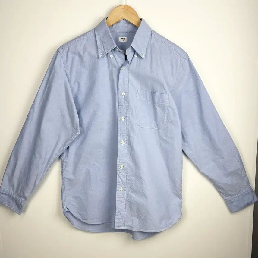 [BUNJANG] Uniqlo Oxford Shirt Light Blue M / 유니클로 옥스포드 셔츠 하늘색 M