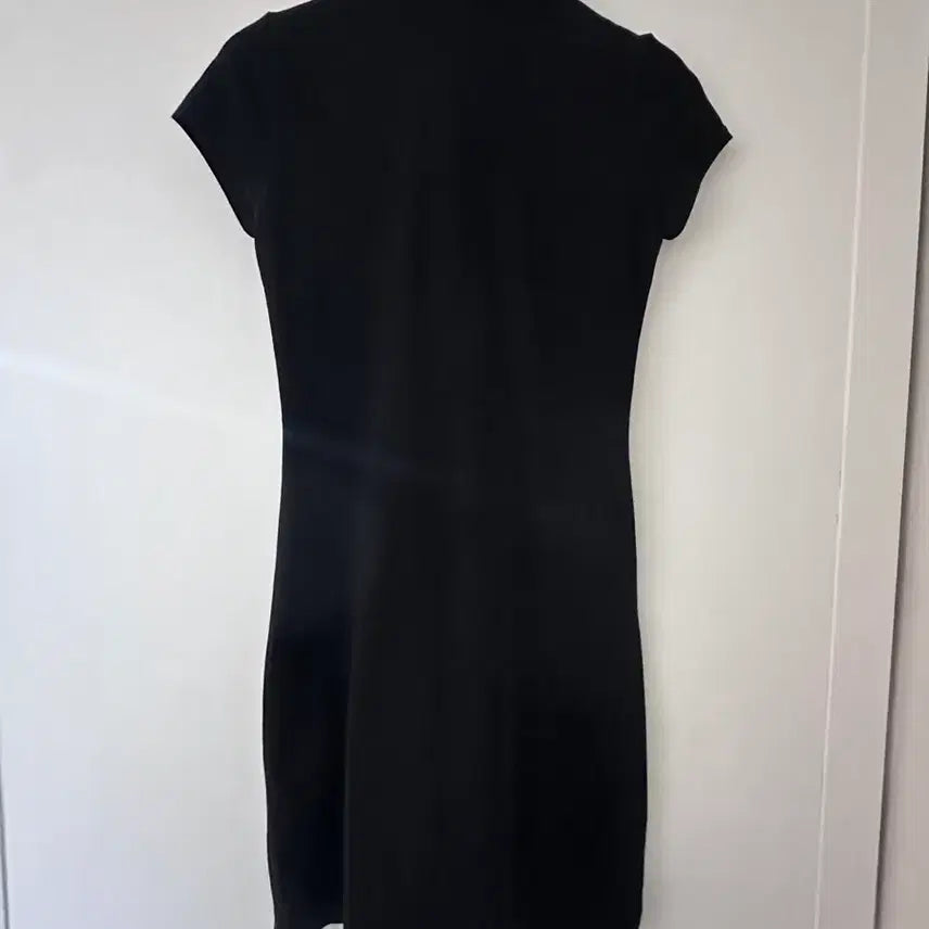 [BUNJANG] Lacoste Black Short Sleeve Polo Dress / 라코스테 블랙 반팔 폴로원피스