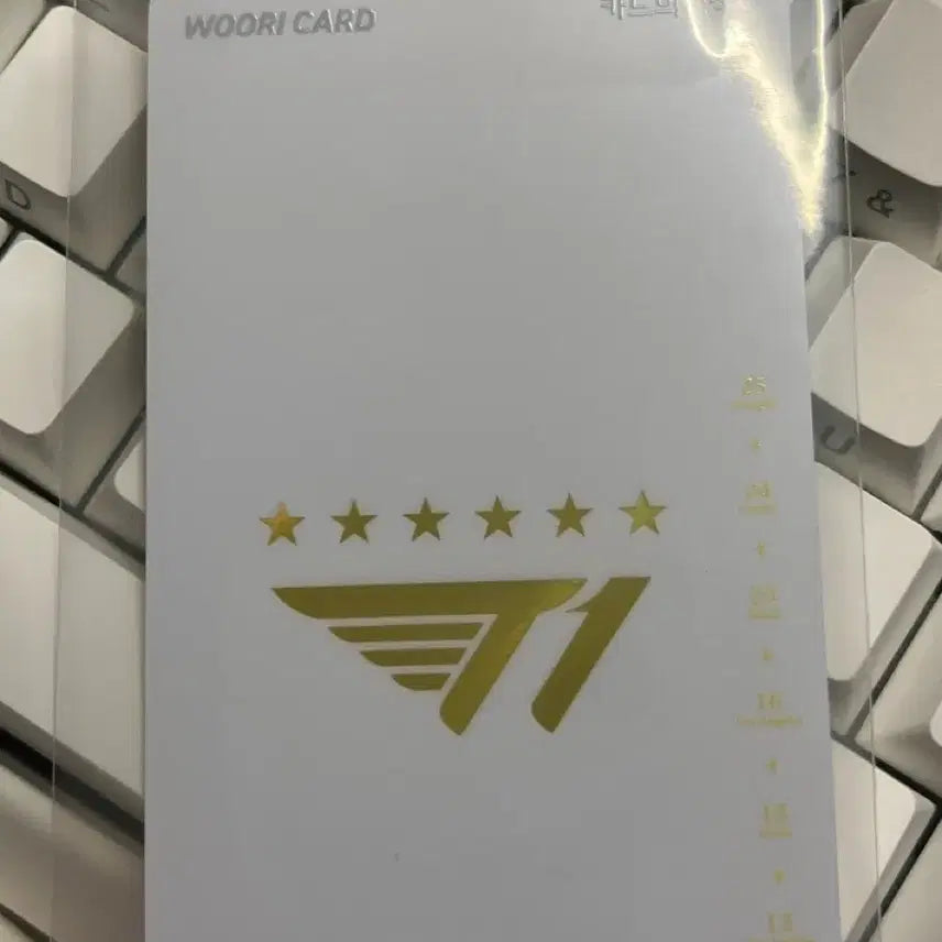 [SOLD OUT] T1 티원 우리은행 우리카드 소장용 카드 화이트