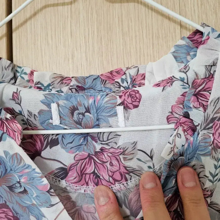 [BUNJANG] Floral Print Mini Dress / 허리밴딩 꽃무늬 원피스(미니기장)~66
