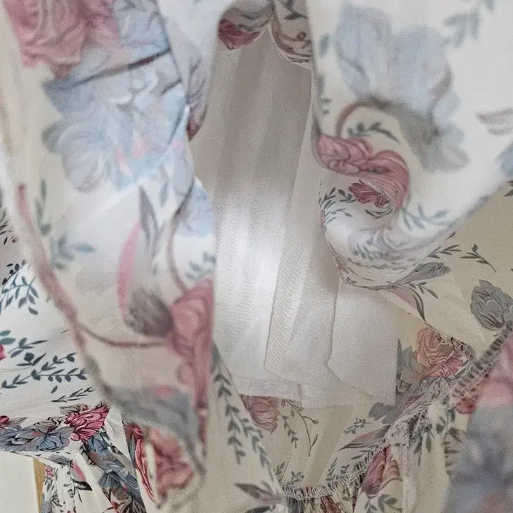 [BUNJANG] Floral Print Mini Dress / 허리밴딩 꽃무늬 원피스(미니기장)~66
