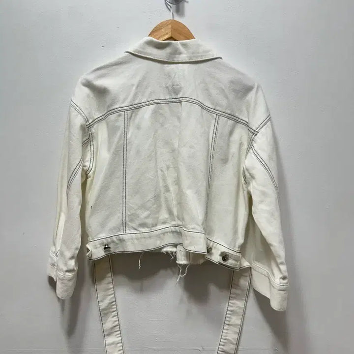 [BUNJANG] Juicy Judy White Denim Crop Jacket 85 / 쥬시쥬디 화이트 데님 크롭 자켓 85