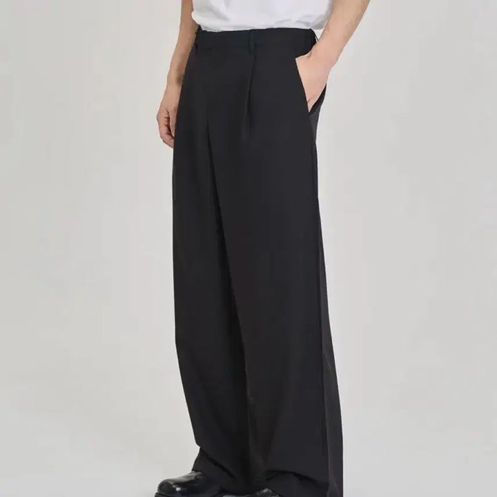 [BUNJANG] Prairie Airflow Loose Fit Summer Slacks (Black/S) / 프레리 에어플로우 루즈핏 여름 슬랙스 (BLACK/S) 쿠어주앙옴므효지