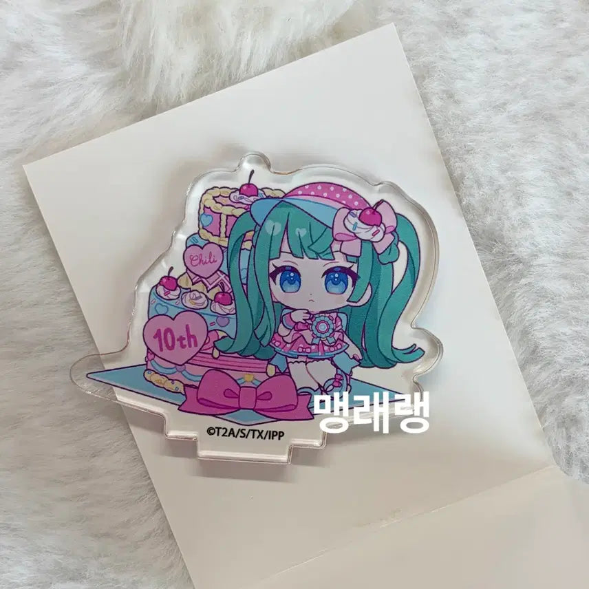 [BUNJANG] Pripara Non Sugar Chikakawa Chiri Mint 10th Anniversary EEO Acrylic Stand / 프리파라 논슈가 츠키카와 치리 민트 10주년 eeo 아크릴 스탠드