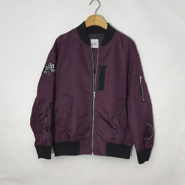 [BUNJANG] LAP Donald Duck Collaboration Limited Edition Racing Bomber Jacket / 한정판 콜라보 새제품!LAP 도날드 덕 항공점퍼 자켓