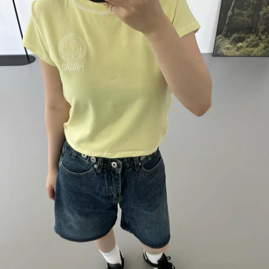 [BUNJANG] Stitch Short-Sleeve T-Shirt / 스티치 반팔티
