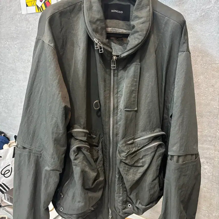 [BUNJANG] Songzio Parachute Jumper Grey Size 48 / 송지오 파라슈트 점퍼 그레이 48