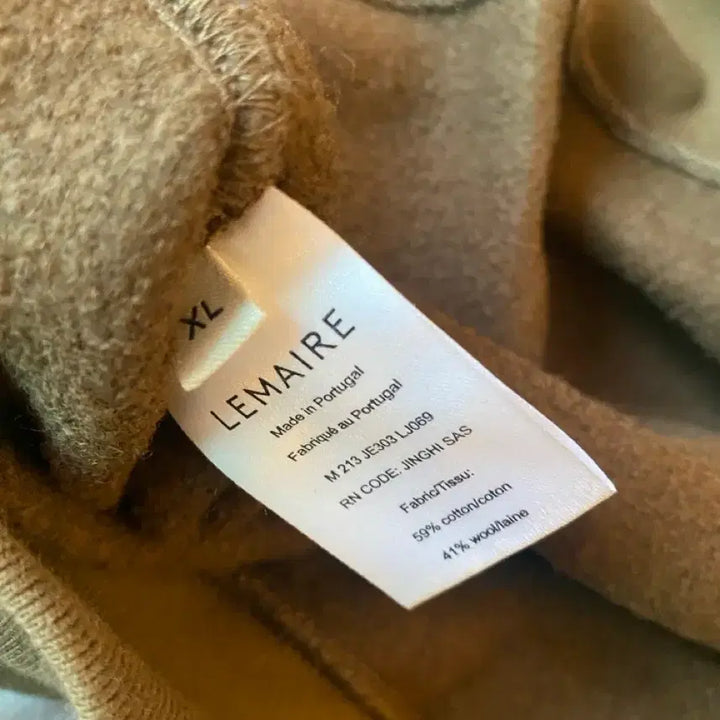 [BUNJANG] LEMAIRE Brown Fleece Sweatshirt XL / 르메르 브라운 플리스 스웻셔츠 XL LEMAIRE