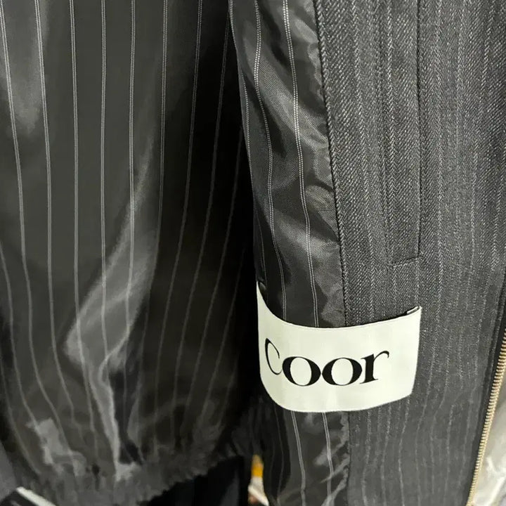 [BUNJANG] Coar Stripe Wool Harrington Jacket L / 쿠어 스트라이프 울 헤링턴 자켓 L
