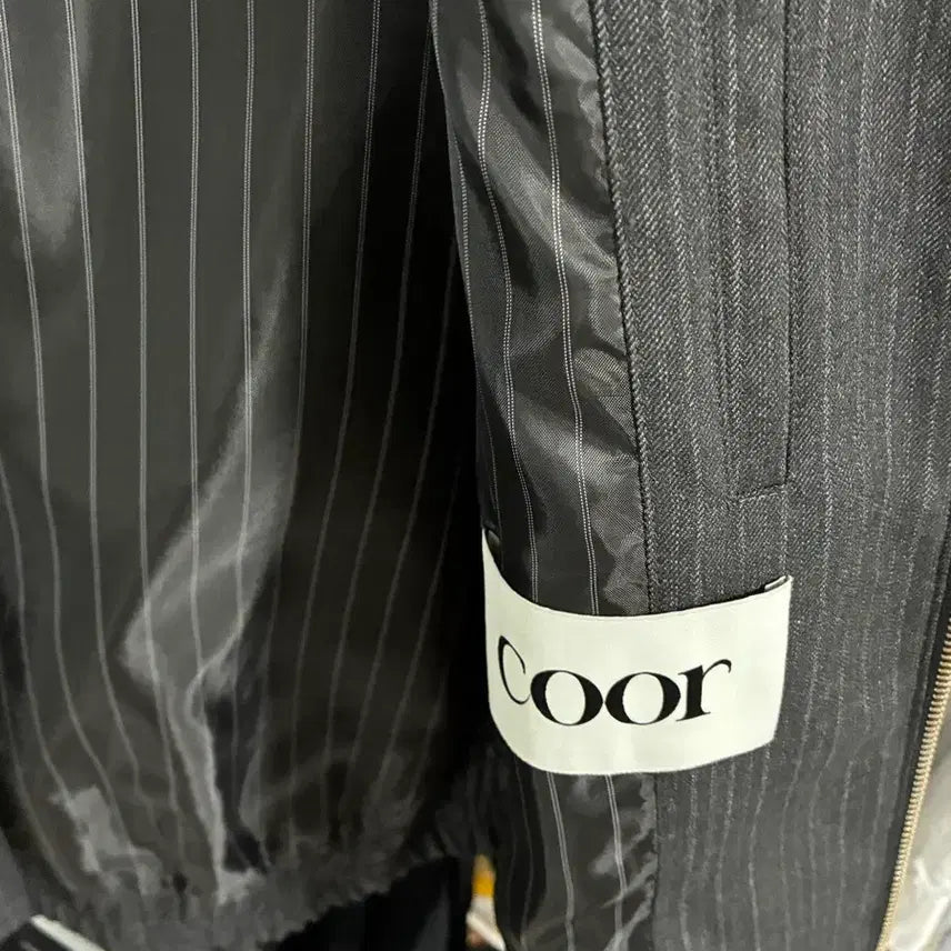 [BUNJANG] Coar Stripe Wool Harrington Jacket L / 쿠어 스트라이프 울 헤링턴 자켓 L