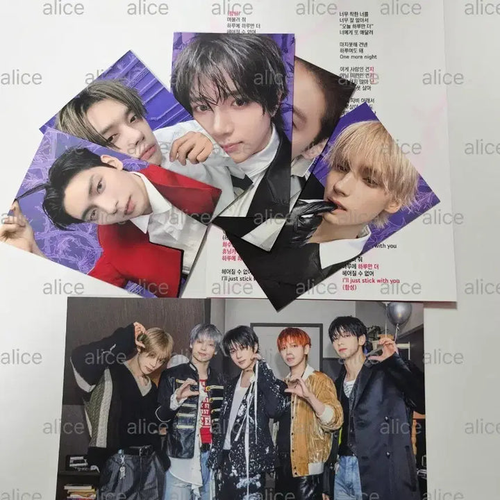 [BUNJANG] TXT (Tomorrow X Together) Photocard Set / 투바투공방포카엽서가사지세트 txt 투모로우바이투게더